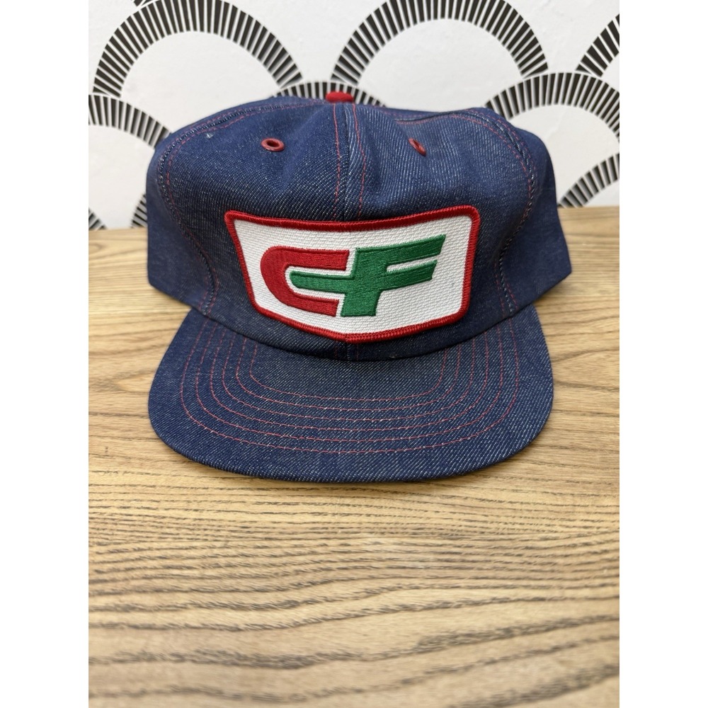 CF Consolidated Freightways PATCH Snapback Trucker Hat Cap Jean VTG 80s USA